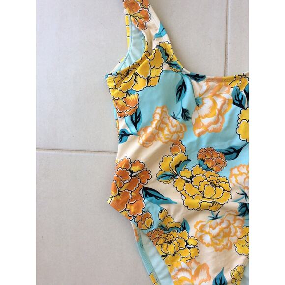 The Bikini Lab One Piece Swimsuit Multicolor Floral Swimwear - Picture 4 of 8